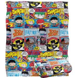 LOGOVISION JUSTICE LEAGUE Blanket, 152 x 127 cm DC Heroes Chibi Silky Touch Super Soft Throw Blanket LOGOVISION JUSTICE LEAGUE Blanket, 152 x 127 cm DC Heroes Chibi Silky Touch Super Soft Throw Blanket