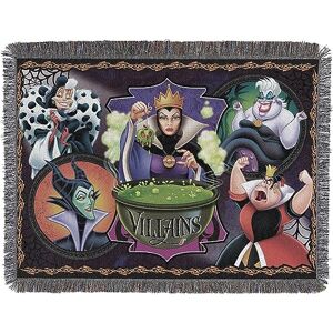 Disney -Pixar Villains, Vile Villains Woven Tapestry Throw Blanket, 48" x 60", Multi Color, 1 Count Disney -Pixar Villains, Vile Villains Woven Tapestry Throw Blanket, 48" x 60", Multi Color, 1 Count