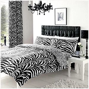GC GAVENO CAVAILIA Luxury Animal Printed Duvet Cover Quilt Set, Easy Care Soft & Cosy Reversible Wildlife Bedding, Poly Cotton, Zebra-White/Black, King GC GAVENO CAVAILIA Luxury Animal Printed Duvet Cover Quilt Set, Easy Care Soft & Cosy Reversible Wildlife Bedding, Poly Cotton, Zebra-White/Black, King