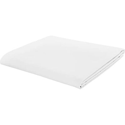 Catherine Lansfield Easy Iron Percale Combed Double Flat Sheet White Catherine Lansfield Easy Iron Percale Combed Double Flat Sheet White