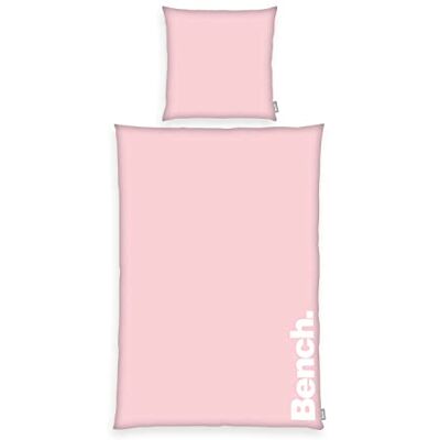 Herding Bench bedding set, Pastel Colors, pillowcase approx. 80x80 cm, duvet cover approx. 135x200 cm, with a smooth branded zip, 100% cotton, color: pink/white, item no .: 4412602050 Herding Bench bedding set, Pastel Colors, pillowcase approx. 80x80 cm, duvet cover approx. 135x200 cm, with a smooth branded zip, 100% cotton, color: pink/white, item no .: 4412602050