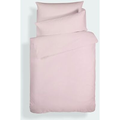 Bianca Plain Dyed Pink Bed Sheet Set 105 cm 100% Cotton Percale Bianca Plain Dyed Pink Bed Sheet Set 105 cm 100% Cotton Percale
