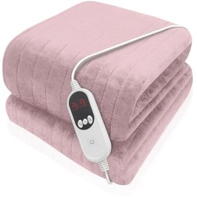 Purus Pink XL Heated Throw Electric Blanket, 180 x 130cm Heated Blanket Machine Washable Soft Micro Fleece Electric Throw Overblanket with 12HR Timer and 9x Control Heat Settings Purus Pink XL Heated Throw Electric Blanket, 180 x 130cm Heated Blanket Machine Washable Soft Micro Fleece Electric Throw Overblanket with 12HR Timer and 9x Control Heat Settings