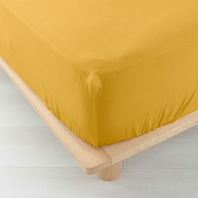 Douceur d'Interieur Cotton Gauze Bed Sheet - Double & Queen Size Douceur d'Interieur Cotton Gauze Bed Sheet - Double & Queen Size
