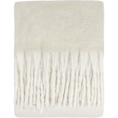 furn. Cozy Throw – Soft Textured Woven Blanket with Tassels (Ecru 140x180cm) furn. Cozy Throw – Soft Textured Woven Blanket with Tassels (Ecru 140x180cm)