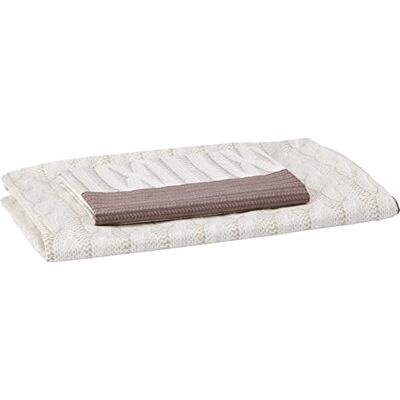 Halley Home 8595638203869 Cotton Linen Knitting – 220 x 140 cm Grey/Beige 100 x 135 Halley Home 8595638203869 Cotton Linen Knitting – 220 x 140 cm Grey/Beige 100 x 135