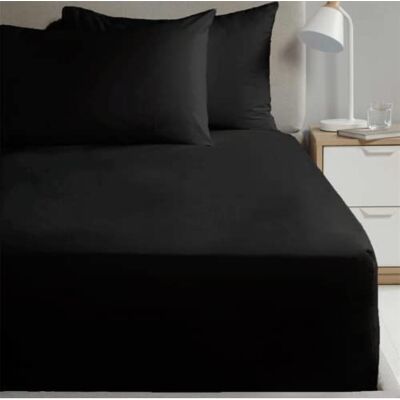 Kampala Hill Homespace Direct 180 Thread Count Percale Deep Fitted Sheet Soft Bedding Black Single Kampala Hill Homespace Direct 180 Thread Count Percale Deep Fitted Sheet Soft Bedding Black Single