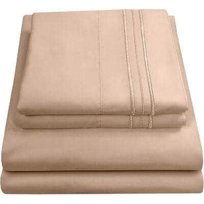 Sweet Home Collection Fadenzahl 1800 Microfiber Bedding Set - Bedding Set Sweet Home Collection Fadenzahl 1800 Microfiber Bedding Set - Bedding Set