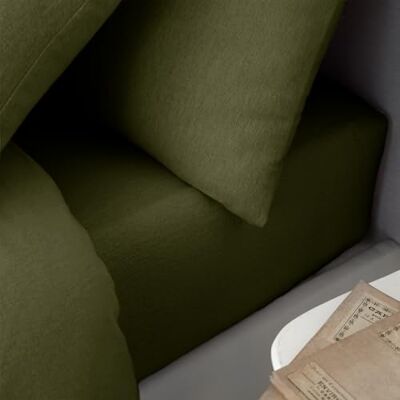 Catherine Lansfield Green Brushed Cotton Bed Linen - Bed Linen Catherine Lansfield Green Brushed Cotton Bed Linen - Bed Linen