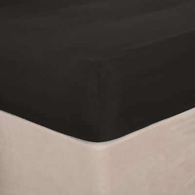 Brentfords Black Single Fitted Bed Sheet - Bed Sheet Brentfords Black Single Fitted Bed Sheet - Bed Sheet