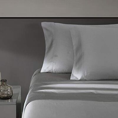 Vera Wang Queen Sheet Set, Sateen Cotton Bedding, 800 Thread Count, Soft & Smooth (Grey, Queen) Vera Wang Queen Sheet Set, Sateen Cotton Bedding, 800 Thread Count, Soft & Smooth (Grey, Queen)