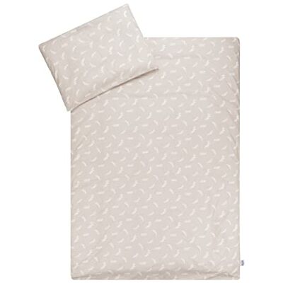 Julius Zöllner Twiggy Jersey Children's Bed Linen 100 x 135 cm + 40 x 60 cm, 2-Piece Set Consisting of Duvet Cover and Pillowcase, 100% Jersey Cotton, with Zip, Standard 100 by Oeko-Tex, Twiggy Julius Zöllner Twiggy Jersey Children's Bed Linen 100 x 135 cm + 40 x 60 cm, 2-Piece Set Consisting of Duvet Cover and Pillowcase, 100% Jersey Cotton, with Zip, Standard 100 by Oeko-Tex, Twiggy