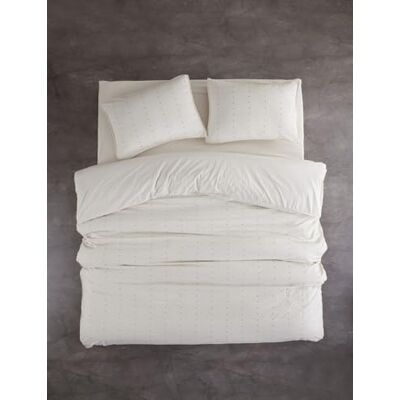 Nuit Des Rêves Elegant Ranforce Double Quilt Cover Set (200 x 200 cm), 100% Cotton, Cream & Black, Includes 2 Pillowcases (80 x 80 cm), Machine Washable at 40°C Nuit Des Rêves Elegant Ranforce Double Quilt Cover Set (200 x 200 cm), 100% Cotton, Cream & Black, Includes 2 Pillowcases (80 x 80 cm), Machine Washable at 40°C