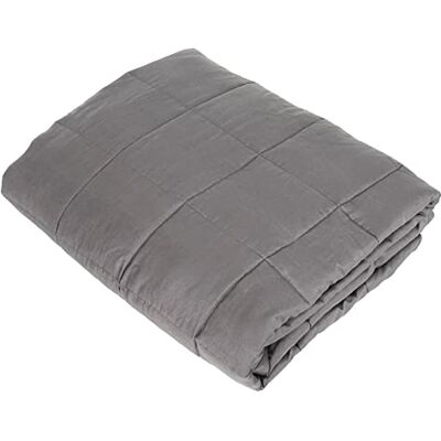 Hodge and Hodge Weighted Blanket Grey Heavy Calming Sleep Therapy Glass Beads 150 x 200cm 9kg Hodge and Hodge Weighted Blanket Grey Heavy Calming Sleep Therapy Glass Beads 150 x 200cm 9kg