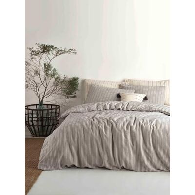 Nuit Des Rêves Ranforce Single XXL Quilt Cover Set, 100% Cotton, 155 x 220 cm Duvet & 80 x 80 cm Pillow Case, White & Black, Soft, Durable, Stylish Bedding for Modern Bedrooms Nuit Des Rêves Ranforce Single XXL Quilt Cover Set, 100% Cotton, 155 x 220 cm Duvet & 80 x 80 cm Pillow Case, White & Black, Soft, Durable, Stylish Bedding for Modern Bedrooms
