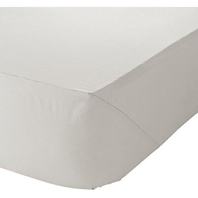 Catherine Lansfield Easy Iron Percale Combed King Fitted Sheet Cream Catherine Lansfield Easy Iron Percale Combed King Fitted Sheet Cream