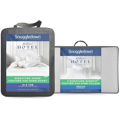 Snuggledown Goose Feather & Down 10.5 Tog Duvet & Pillows - all-season Snuggledown Goose Feather & Down 10.5 Tog Duvet & Pillows - all-season