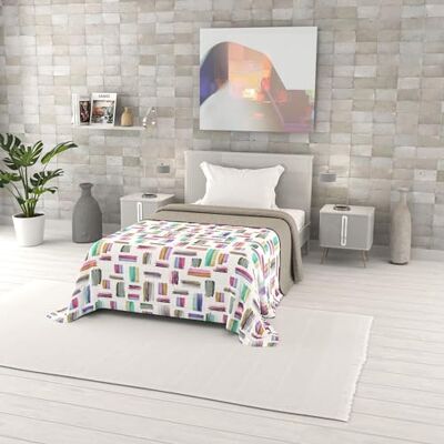 Italian Bed Linen Fantasy Microfibre Summer Quilt 220 x 270 cm, Multicolour Italian Bed Linen Fantasy Microfibre Summer Quilt 220 x 270 cm, Multicolour