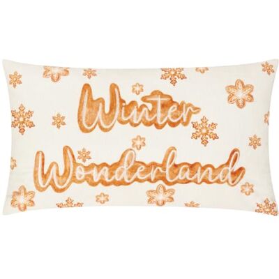 Gretel - Winter Wonderland Embroidered - Ginger - 30x50 cm - Boudoir Cushion Gretel - Winter Wonderland Embroidered - Ginger - 30x50 cm - Boudoir Cushion