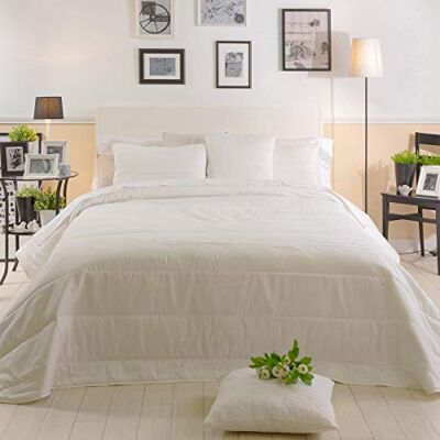 Sancarlos Bouti Quilt 235X265, CAMA 135 white Sancarlos Bouti Quilt 235X265, CAMA 135 white