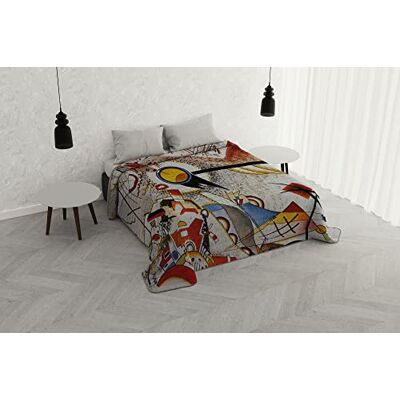 Italian Bed Linen SD-63 Summer Quilt with Digital Print Dreams, Microfibre, Double Italian Bed Linen SD-63 Summer Quilt with Digital Print Dreams, Microfibre, Double