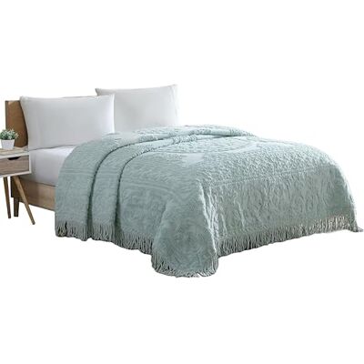 Beatrice Home Fashions Blue Bedspread - Queen Beatrice Home Fashions Blue Bedspread - Queen