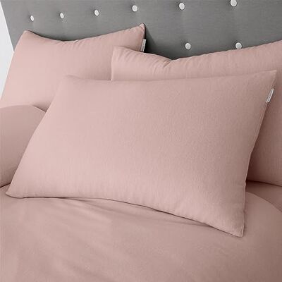 Catherine Lansfield Pink Brushed Cotton Pillowcase - Pillowcase Catherine Lansfield Pink Brushed Cotton Pillowcase - Pillowcase