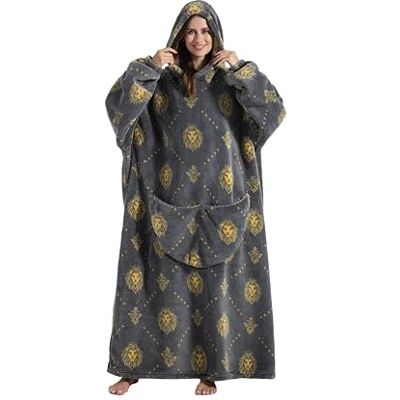 Everglamour Hooded Blanket Adult Sized Costumes, Blue Everglamour Hooded Blanket Adult Sized Costumes, Blue