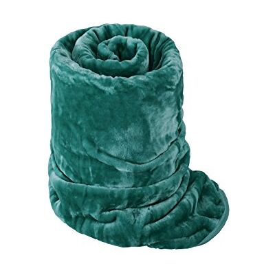 Rapport Home Luxury Dyed Mink Throw Blanket (150 x 200 cm) Teal Rapport Home Luxury Dyed Mink Throw Blanket (150 x 200 cm) Teal