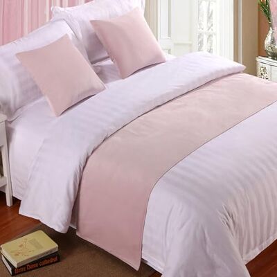 QRGMKL Premium Velvet Bed Runners Bedspread, Soft No Fading Bed Scarf Runner for Bedroom Wedding Room Home Hotel Bedding Decorations-Light Pink 180X50cm for 1.2m Bed QRGMKL Premium Velvet Bed Runners Bedspread, Soft No Fading Bed Scarf Runner for Bedroom Wedding Room Home Hotel Bedding Decorations-Light Pink 180X50cm for 1.2m Bed