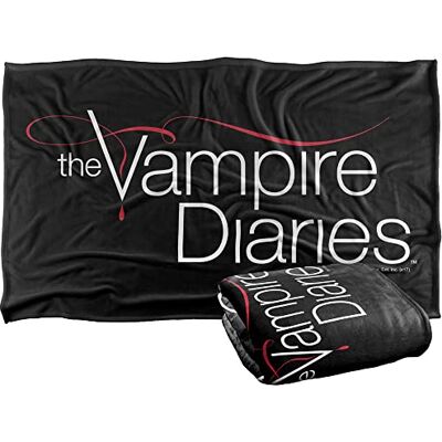 LOGOVISION Vampire Diaries Tvd Logo Super Soft Snuggle Blanket with Silky Touch 36" x 58 LOGOVISION Vampire Diaries Tvd Logo Super Soft Snuggle Blanket with Silky Touch 36" x 58