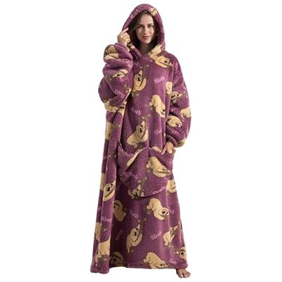 Everglamour Hooded Blanket Adult Sized Costumes, Blue Everglamour Hooded Blanket Adult Sized Costumes, Blue