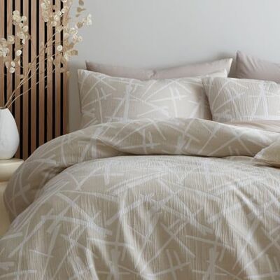 Appletree Otto Textured Geometric Duvet Cover Bedding Set - Bedding Set Appletree Otto Textured Geometric Duvet Cover Bedding Set - Bedding Set