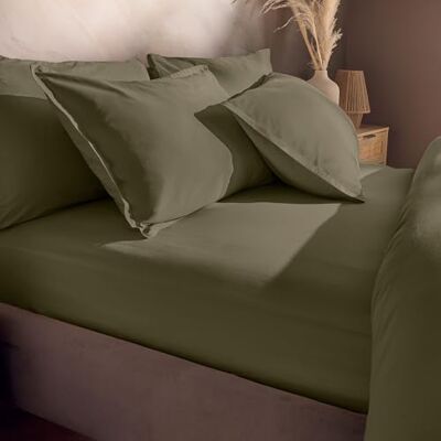 Silentnight Cotton Rich Bed Linen (Sage, Double, Fitted Sheet) Silentnight Cotton Rich Bed Linen (Sage, Double, Fitted Sheet)