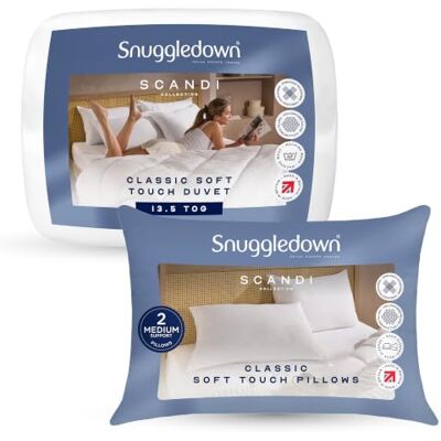 Snuggledown Scandinavian Hollowfibre 13.5 Tog Winter Duvet - White - King Snuggledown Scandinavian Hollowfibre 13.5 Tog Winter Duvet - White - King