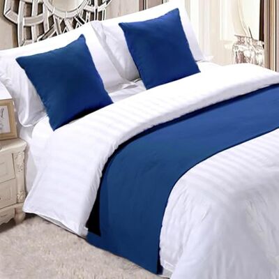 Makooz Solid Velvet Bed Runner for 1.35m Double Bed Matching Cushion Covers Sold Separately Luxury Hotel Grade No Fading Soft Bed Scarf Bedroom Guesthouse Bedding Protection -63x225cm Royal Blue Makooz Solid Velvet Bed Runner for 1.35m Double Bed Matching Cushion Covers Sold Separately Luxury Hotel Grade No Fading Soft Bed Scarf Bedroom Guesthouse Bedding Protection -63x225cm Royal Blue