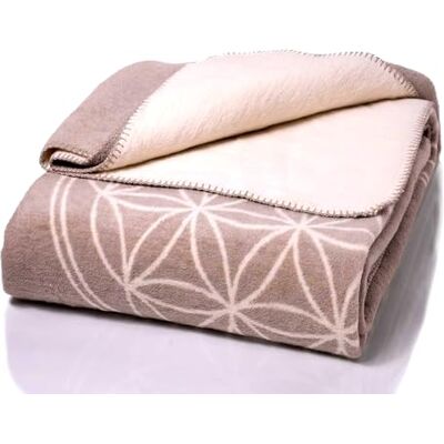 Glart J2BG Snuggle Blanket, Grey Flower of Life, Cotton Polyacrylic Mix Glart J2BG Snuggle Blanket, Grey Flower of Life, Cotton Polyacrylic Mix