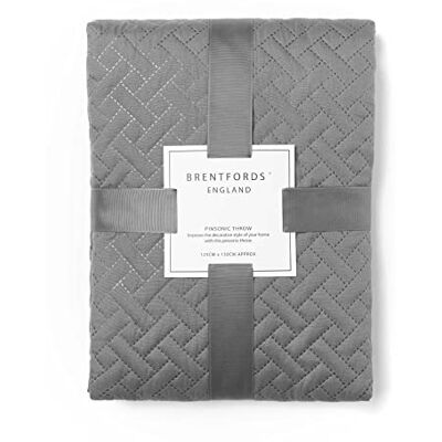 Brentfords - Geo Pinsonic - Dark Grey - Bedspread Brentfords - Geo Pinsonic - Dark Grey - Bedspread