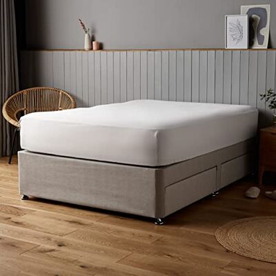 Silentnight - Supersoft Collection - White - Double - Fitted Sheet Silentnight - Supersoft Collection - White - Double - Fitted Sheet