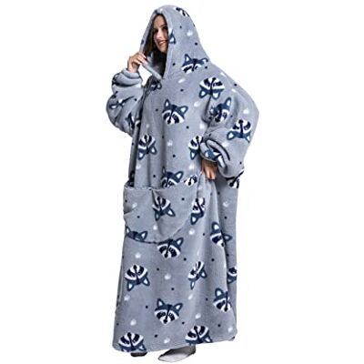 Everglamour Hooded Blanket Adult Sized Costumes, Blue Everglamour Hooded Blanket Adult Sized Costumes, Blue
