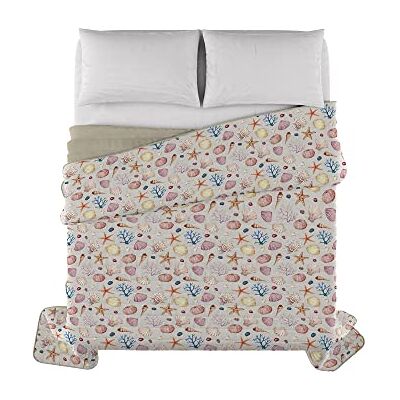 Italian Bed Linen Fantasy Marea Printed Summer Quilt, Microfibre, 260 x 270 cm Italian Bed Linen Fantasy Marea Printed Summer Quilt, Microfibre, 260 x 270 cm