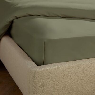 Silentnight Brushed Cotton Bed Linen Soft Velvety Touch 100 Percent Cotton Cosy Warmth Feel for Colder Nights Breathable Lightly Brushed Hypoallergenic (Green, King, Fitted Sheet) Silentnight Brushed Cotton Bed Linen Soft Velvety Touch 100 Percent Cotton Cosy Warmth Feel for Colder Nights Breathable Lightly Brushed Hypoallergenic (Green, King, Fitted Sheet)