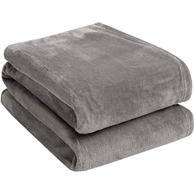 Brentfords - Ultra Soft Flannel Fleece - Dark Grey - Throw Blanket Brentfords - Ultra Soft Flannel Fleece - Dark Grey - Throw Blanket