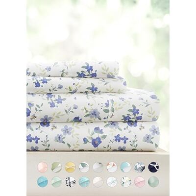 Linen Market 4 Piece Queen Sheets Set (Blossoms Blue) Sleep Better Than Ever with These Ultra-Soft & Cooling Bed Sheets for Your Queen Size Bed Oeko-TEX Certified Deep Pocket Fits 16" Mattress Linen Market 4 Piece Queen Sheets Set (Blossoms Blue) Sleep Better Than Ever with These Ultra-Soft & Cooling Bed Sheets for Your Queen Size Bed Oeko-TEX Certified Deep Pocket Fits 16" Mattress