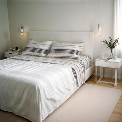 Datex Bed Linen Set - Double Brown Stripes - Bed linen set Datex Bed Linen Set - Double Brown Stripes - Bed linen set