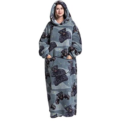 Everglamour Hooded Blanket Adult Sized Costumes, Blue Everglamour Hooded Blanket Adult Sized Costumes, Blue