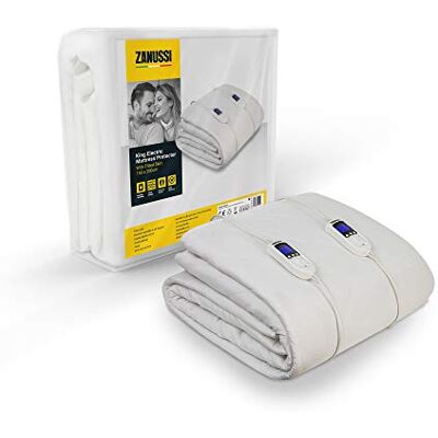 Zanussi Electric Blanket - King Heated Fitted Underblanket - 9 Heat Settings Zanussi Electric Blanket - King Heated Fitted Underblanket - 9 Heat Settings