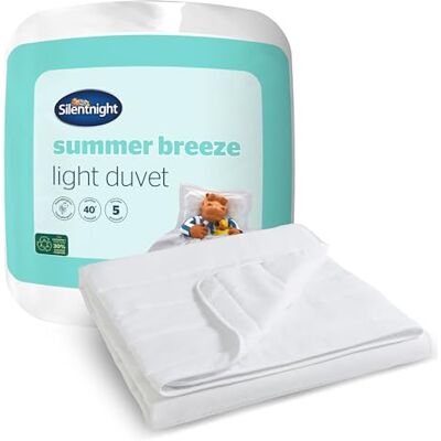 Silentnight Summer Breeze Lightweight Duvet 1 Tog, Single Silentnight Summer Breeze Lightweight Duvet 1 Tog, Single