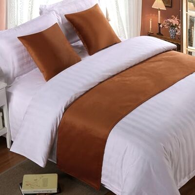 QRGMKL Premium Velvet Bed Runners Bedspread, Soft No Fading Bed Scarf Runner for Bedroom Wedding Room Home Hotel Bedding Decorations-Orange Red 2 Pillowcases(45X45cm) QRGMKL Premium Velvet Bed Runners Bedspread, Soft No Fading Bed Scarf Runner for Bedroom Wedding Room Home Hotel Bedding Decorations-Orange Red 2 Pillowcases(45X45cm)