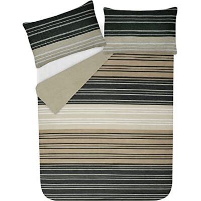 SleepDown King Size Striped Cotton Reversible Duvet Cover Set - Bedding Set SleepDown King Size Striped Cotton Reversible Duvet Cover Set - Bedding Set